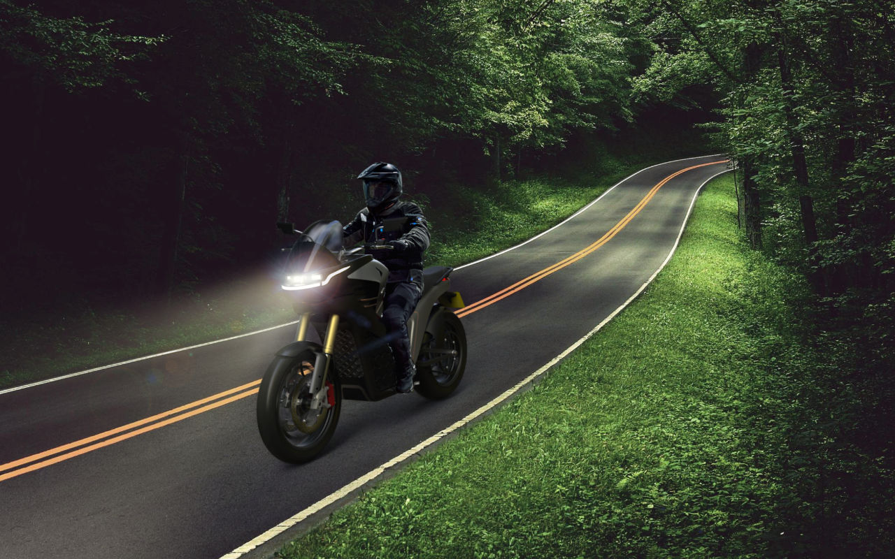 Motorcycle Design Hero Image on Road