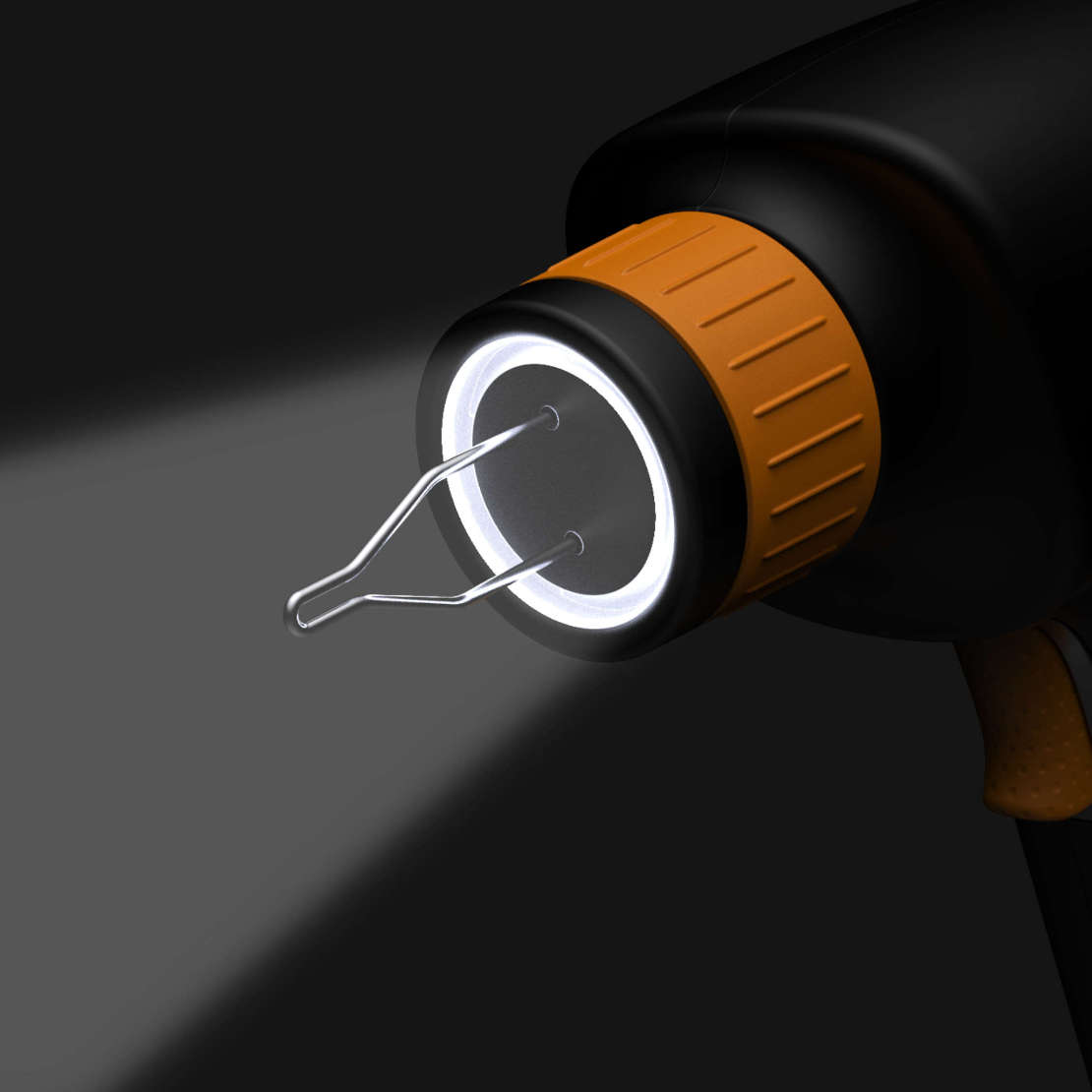 Soldering Gun Design Close Up LED